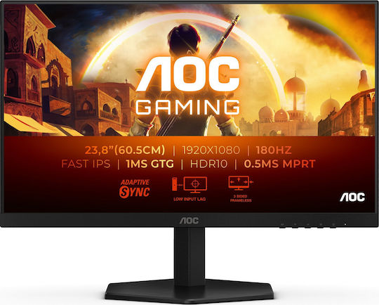 AOC 24G42E IPS HDR Gaming Monitor 23.8" FHD 1920x1080 180Hz με Χρόνο Απόκρισης 1ms GTG